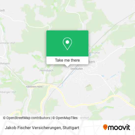 Карта Jakob Fischer Versicherungen