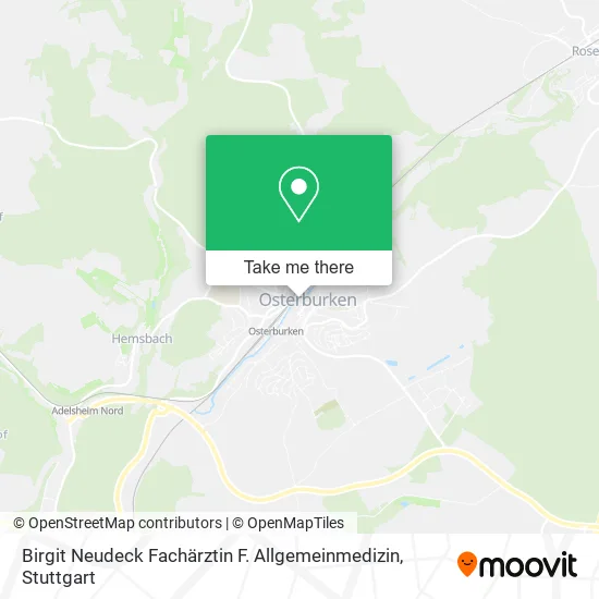 Карта Birgit Neudeck Fachärztin F. Allgemeinmedizin