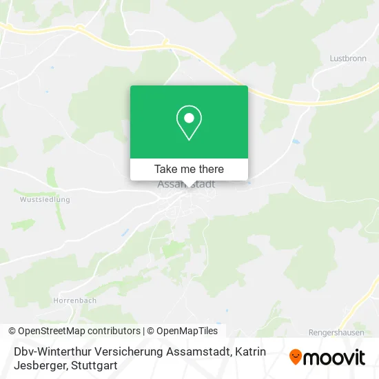 Карта Dbv-Winterthur Versicherung Assamstadt, Katrin Jesberger