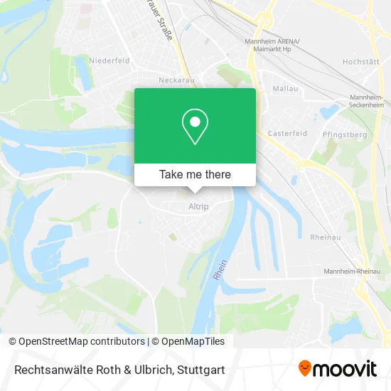 Карта Rechtsanwälte Roth & Ulbrich