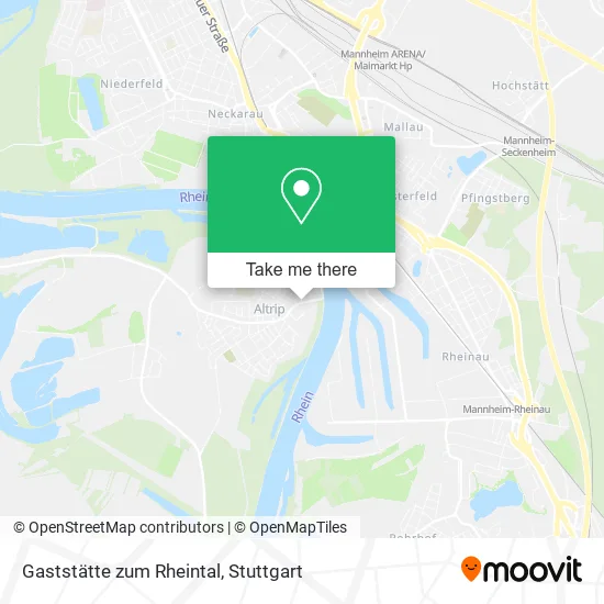 Карта Gaststätte zum Rheintal