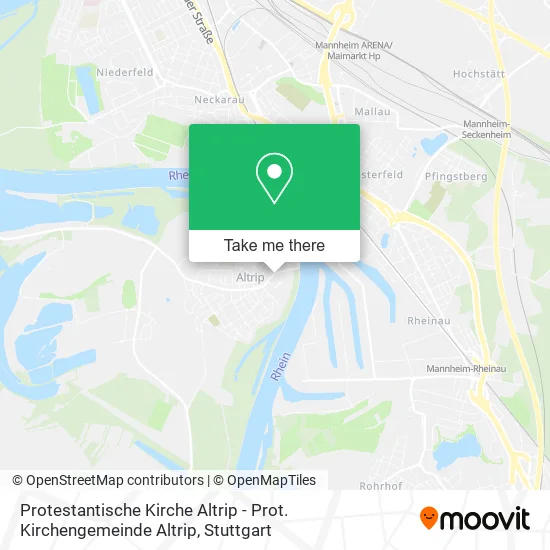 Карта Protestantische Kirche Altrip - Prot. Kirchengemeinde Altrip