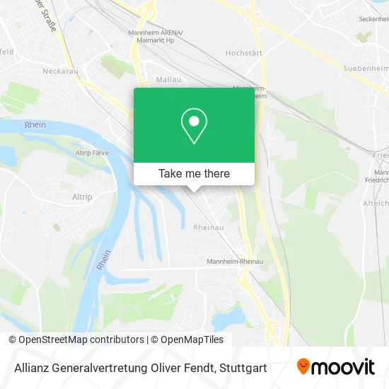 Карта Allianz Generalvertretung Oliver Fendt
