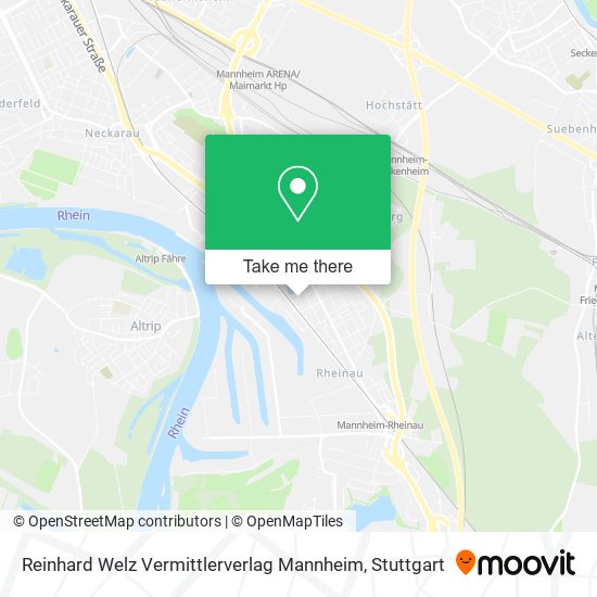 Reinhard Welz Vermittlerverlag Mannheim map