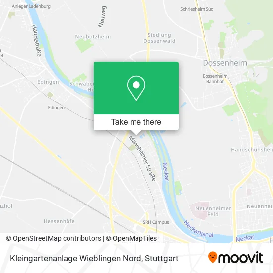 Карта Kleingartenanlage Wieblingen Nord
