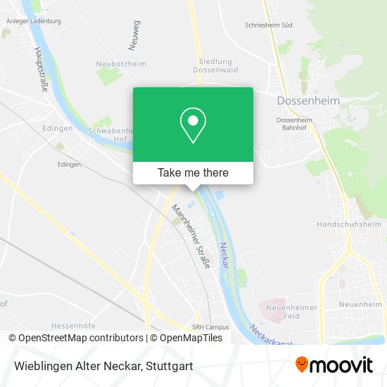 Wieblingen Alter Neckar map