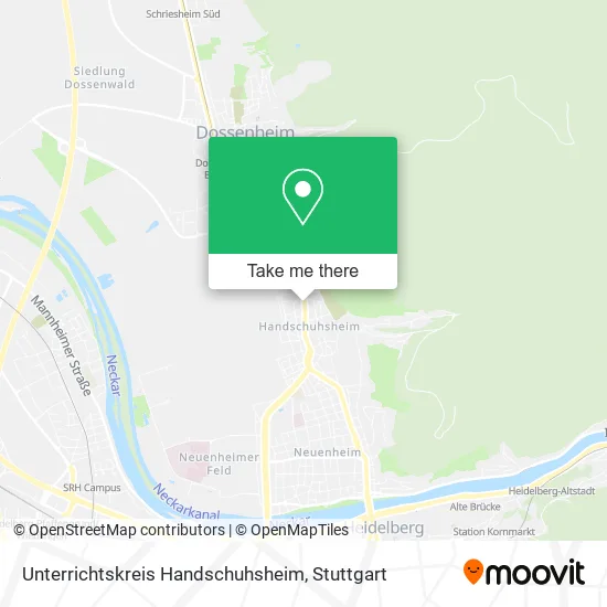 Карта Unterrichtskreis Handschuhsheim