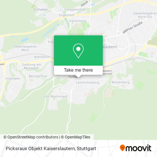 Карта Picksraus Objekt Kaiserslautern