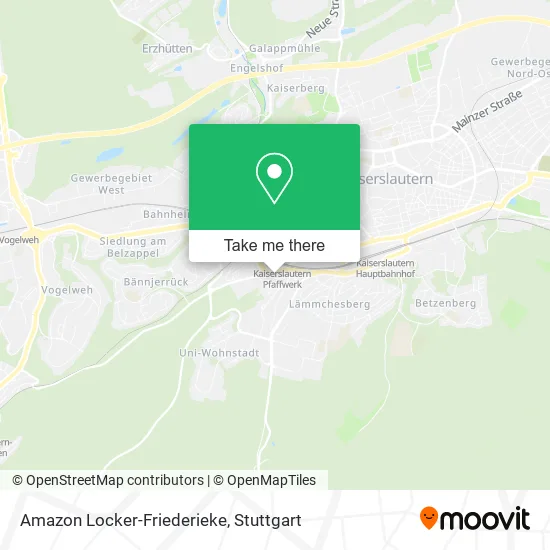 Карта Amazon Locker-Friederieke