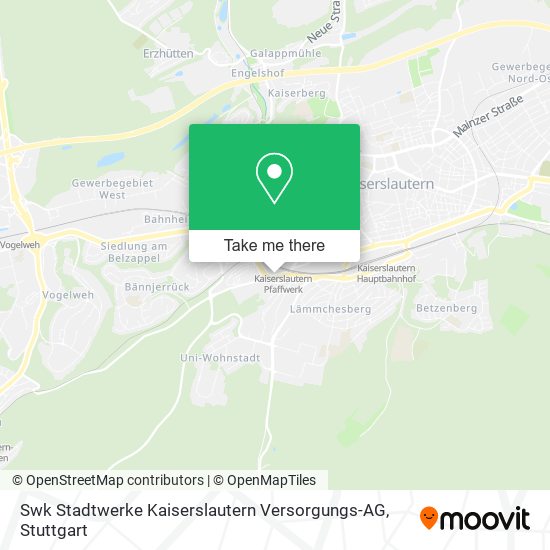 Swk Stadtwerke Kaiserslautern Versorgungs-AG map