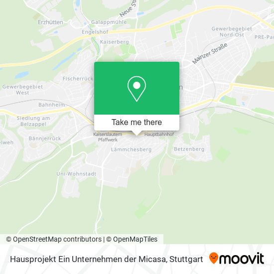 Hausprojekt Ein Unternehmen der Micasa map