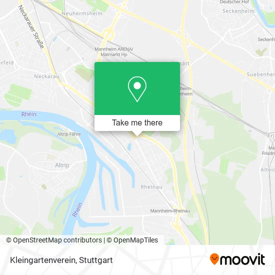 Карта Kleingartenverein