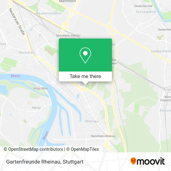 Карта Gartenfreunde Rheinau