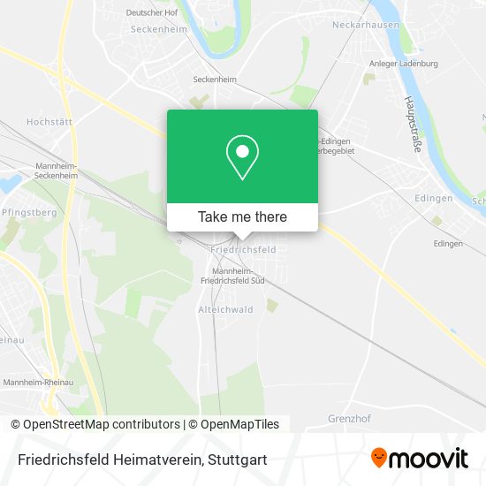 Friedrichsfeld Heimatverein map