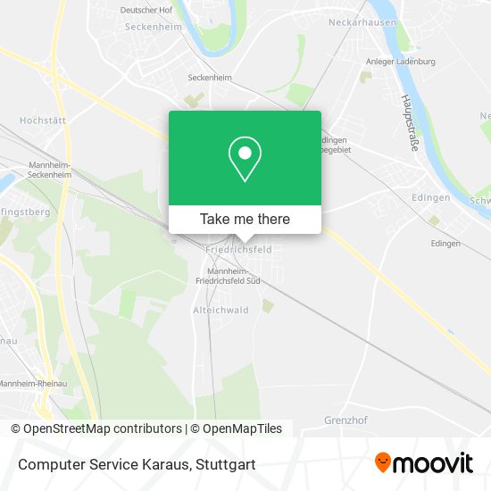 Computer Service Karaus map