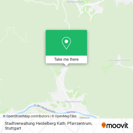 Карта Stadtverwaltung Heidelberg Kath. Pfarrzentrum