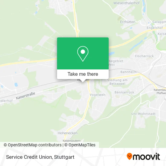 Service Credit Union map