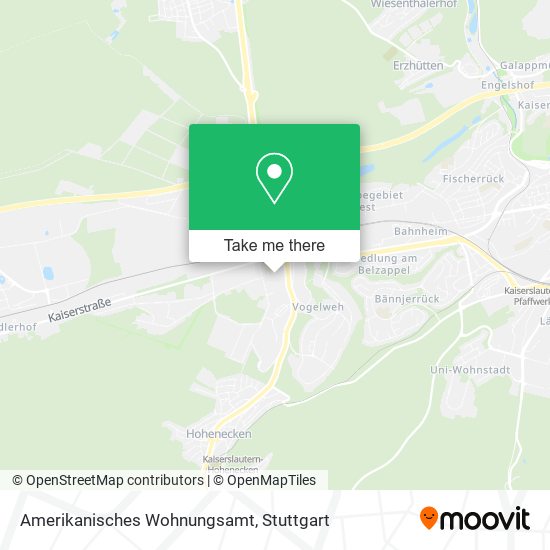 Amerikanisches Wohnungsamt map