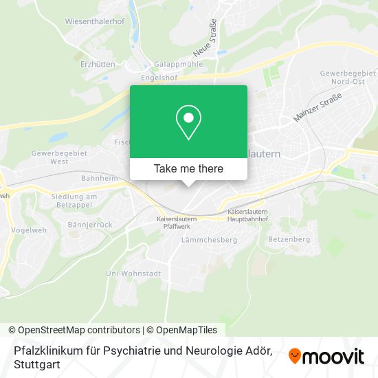Карта Pfalzklinikum für Psychiatrie und Neurologie Adör
