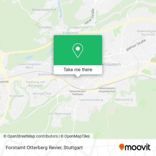 Forstamt Otterberg Revier map