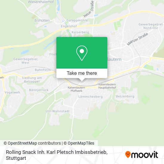 Карта Rolling Snack Inh. Karl Pletsch Imbissbetrieb