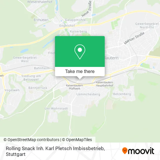 Карта Rolling Snack Inh. Karl Pletsch Imbissbetrieb