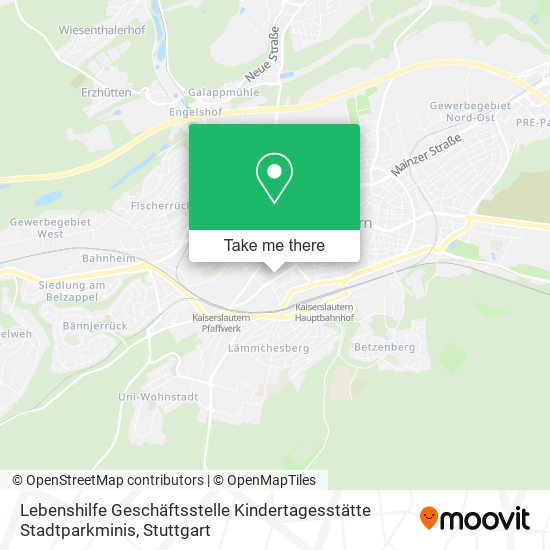 Lebenshilfe Geschäftsstelle Kindertagesstätte Stadtparkminis map