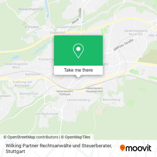 Wilking Partner Rechtsanwälte und Steuerberater map