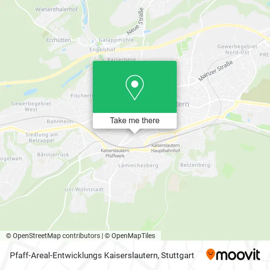 Карта Pfaff-Areal-Entwicklungs Kaiserslautern