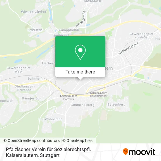 Карта Pfälzischer Verein für Sozialerechtspfl. Kaiserslautern