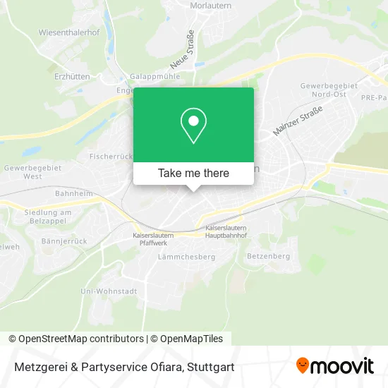 Карта Metzgerei & Partyservice Ofiara