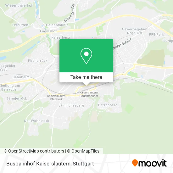 Карта Busbahnhof Kaiserslautern