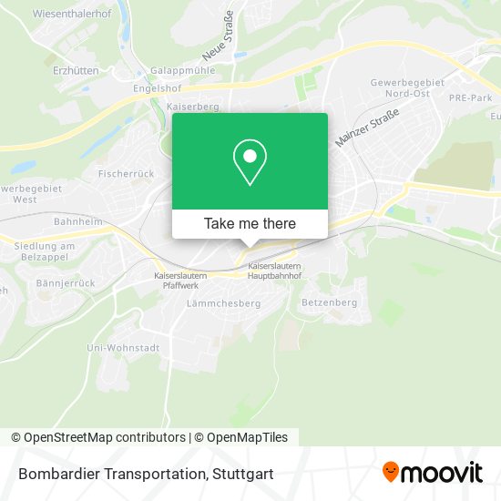 Карта Bombardier Transportation