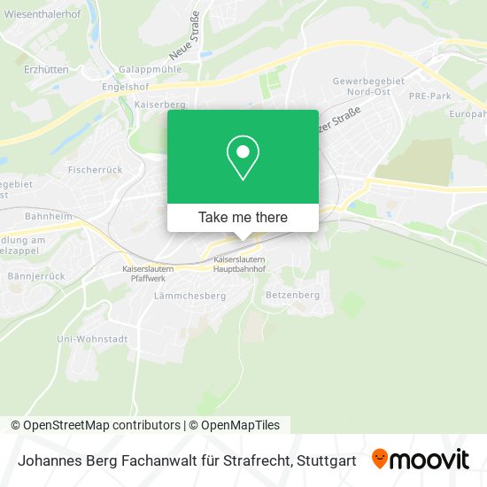 Johannes Berg Fachanwalt für Strafrecht map