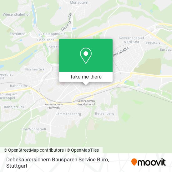 Карта Debeka Versichern Bausparen Service Büro