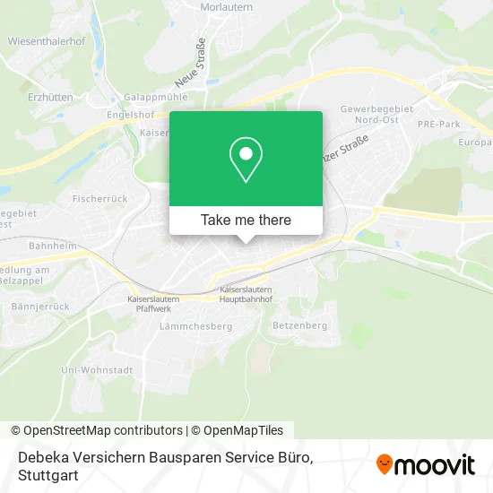 Карта Debeka Versichern Bausparen Service Büro