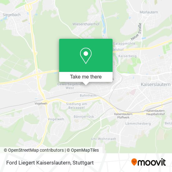 Ford Liegert Kaiserslautern map