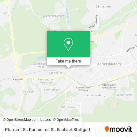 Pfarramt St. Konrad mit St. Raphael map
