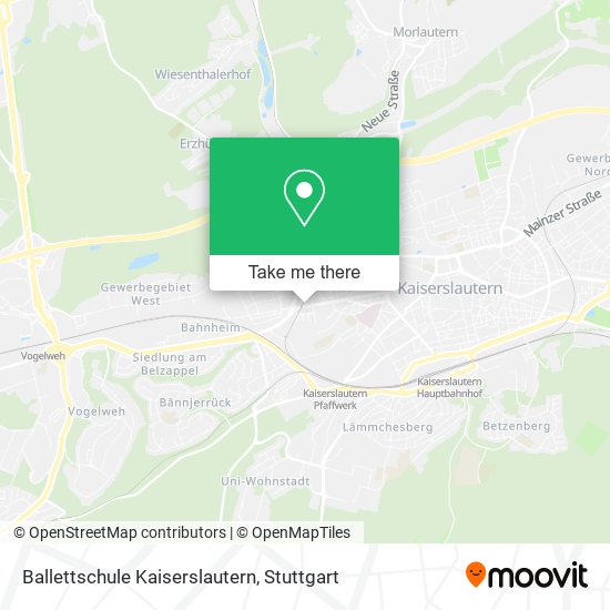 Ballettschule Kaiserslautern map