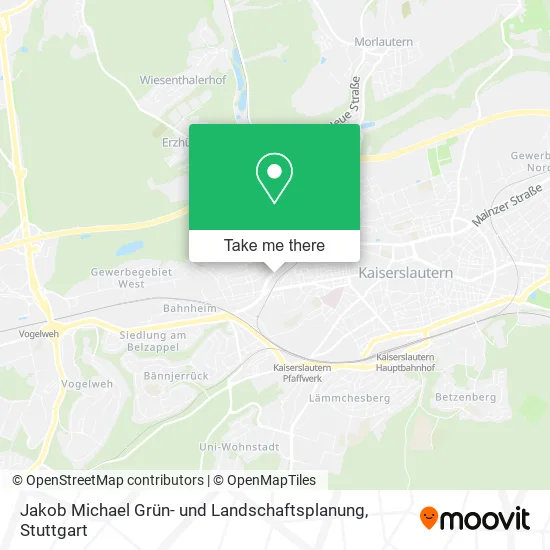 Карта Jakob Michael Grün- und Landschaftsplanung