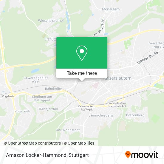 Amazon Locker-Hammond map