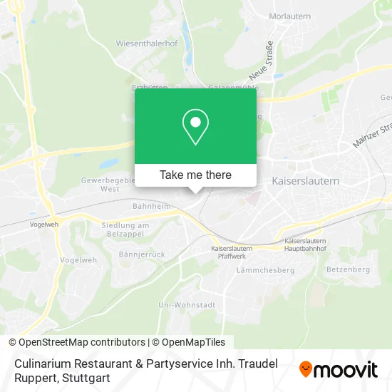 Карта Culinarium Restaurant & Partyservice Inh. Traudel Ruppert