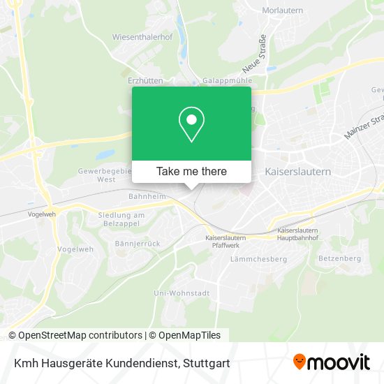 Kmh Hausgeräte Kundendienst map