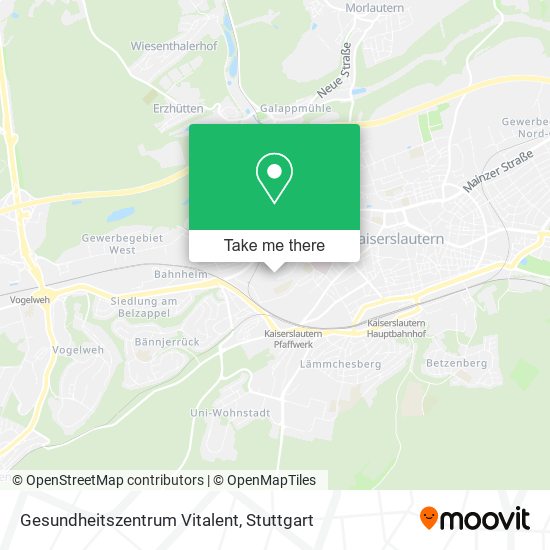 Gesundheitszentrum Vitalent map