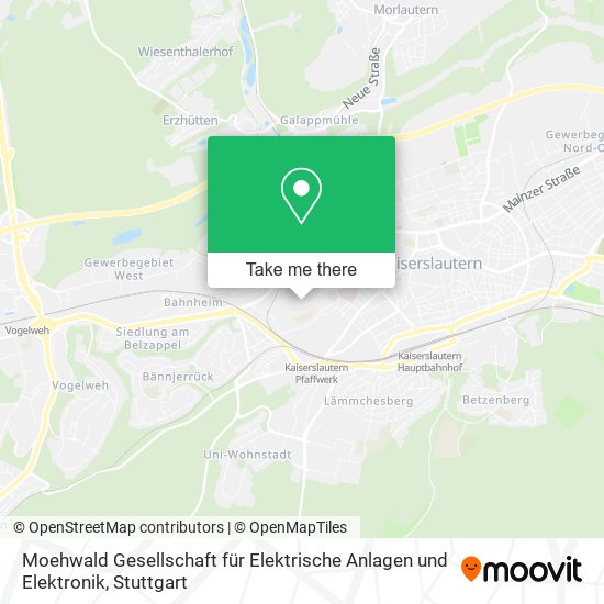 Карта Moehwald Gesellschaft für Elektrische Anlagen und Elektronik