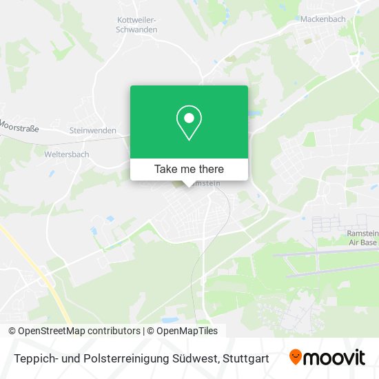 Teppich- und Polsterreinigung Südwest map