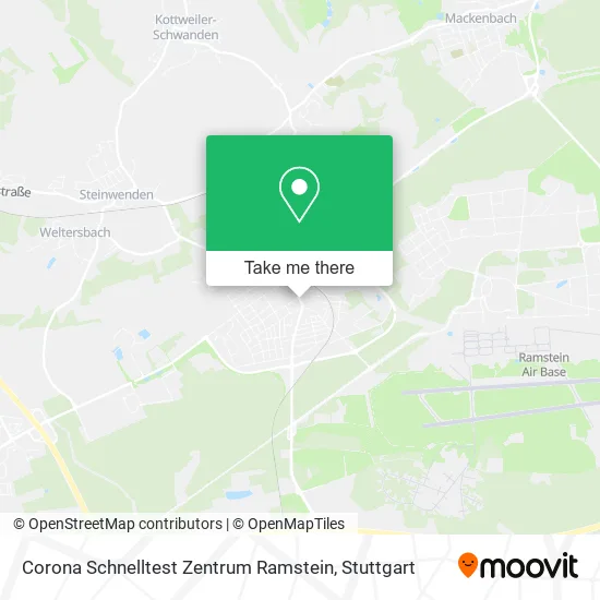 Карта Corona Schnelltest Zentrum Ramstein