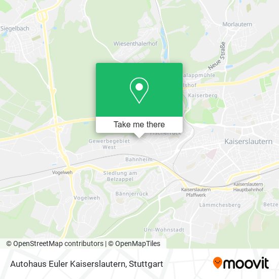 Autohaus Euler Kaiserslautern map