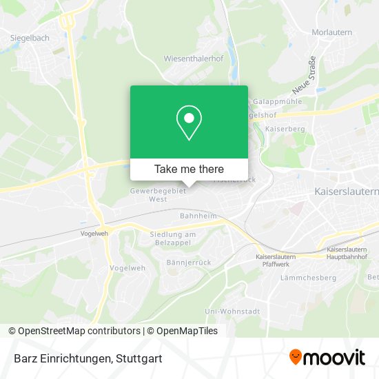 Barz Einrichtungen map