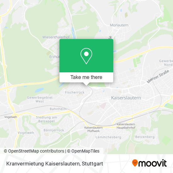 Kranvermietung Kaiserslautern map